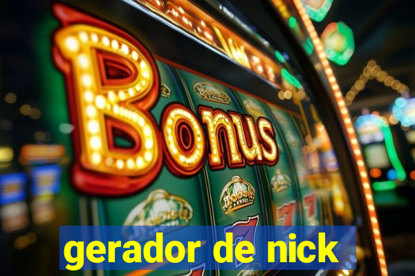 gerador de nick